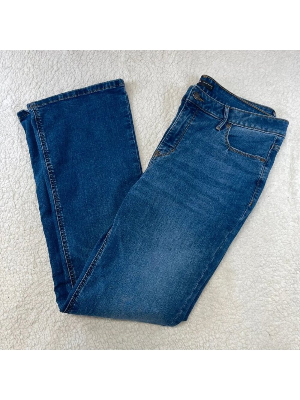 Simply Vera Vera Wang Mid Rise Bootcut Jeans Women's Size 14 Medium Wash Stretch